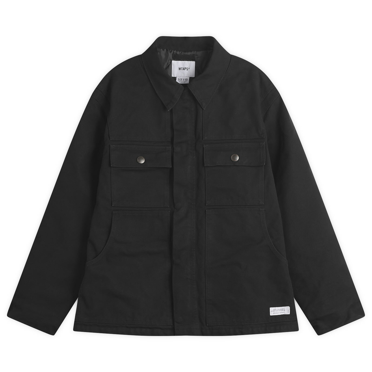 WTAPS - Mich Logo-Embroidered Cotton-Canvas Jacket - Black WTAPS