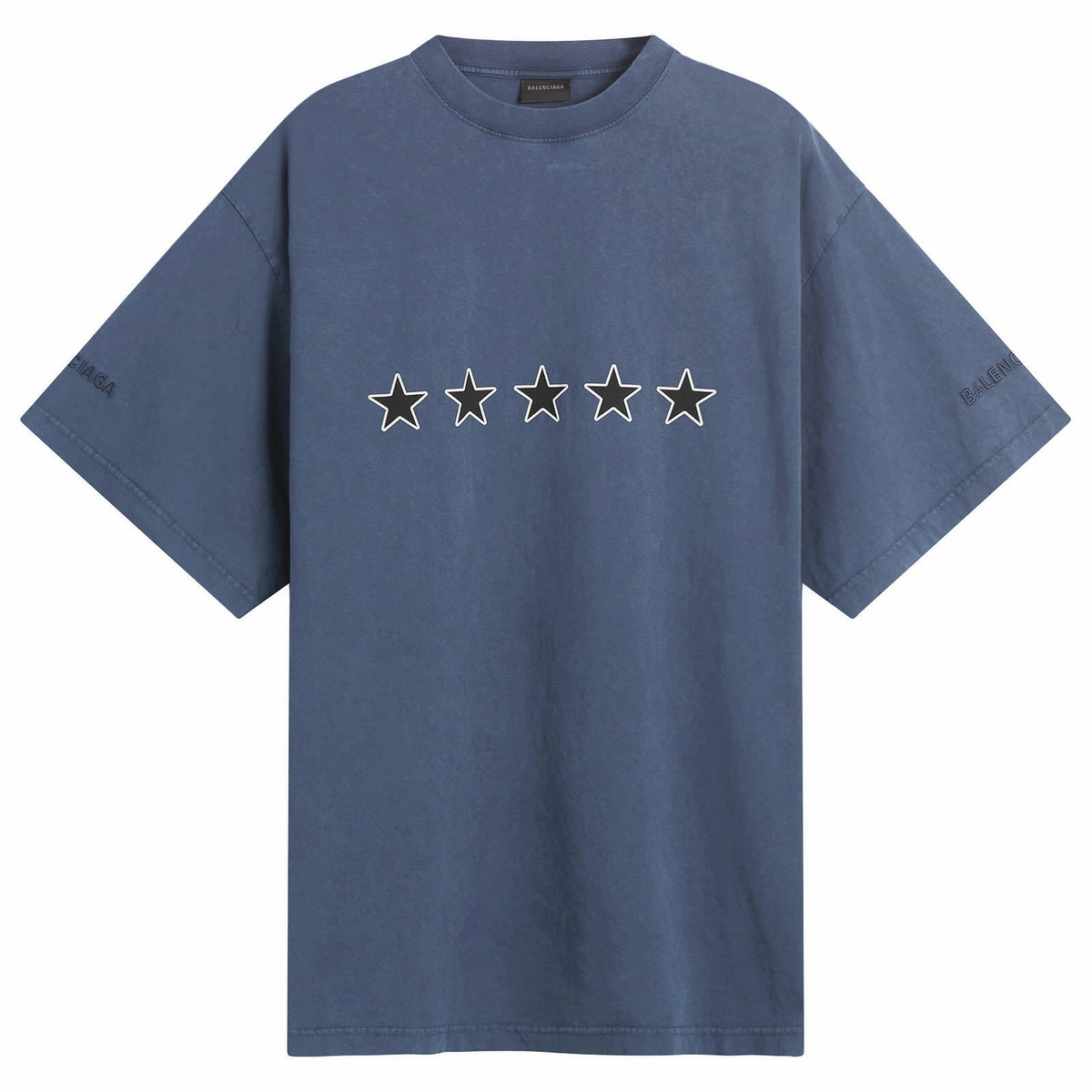 Balenciaga - Logo-Print Cotton-Jersey T-Shirt - Men - Navy Balenciaga