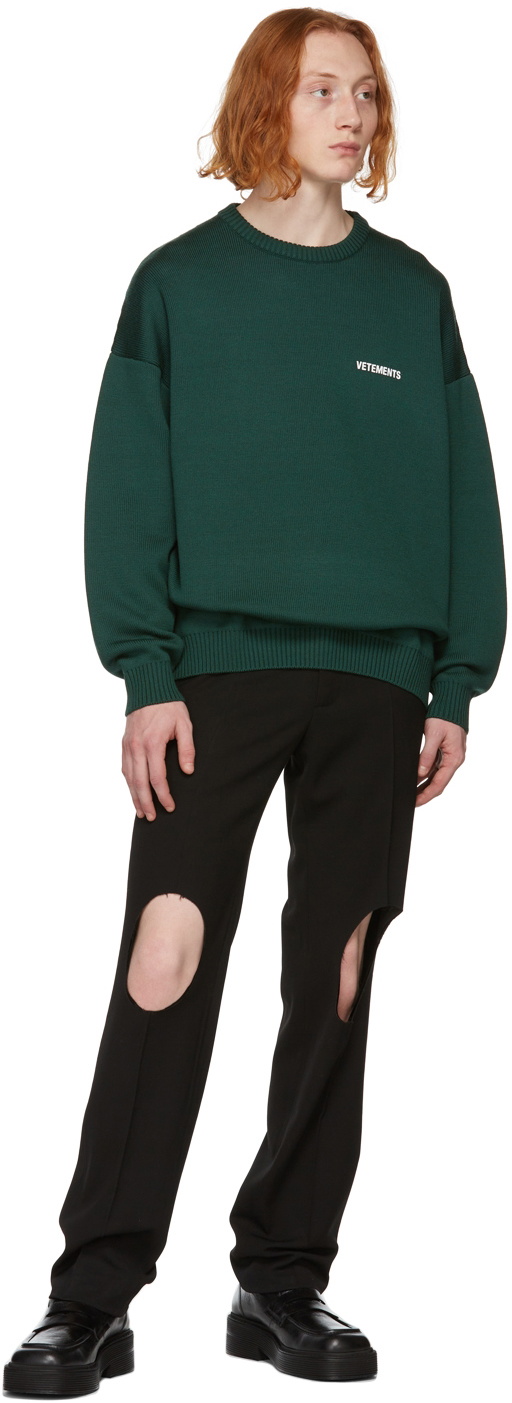 VETEMENTS Green Logo Sweater Vetements