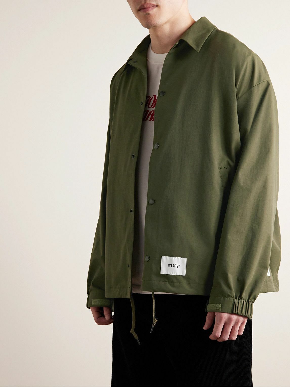 WTAPS - Chief Logo-Appliquéd Shell Jacket - Green WTAPS