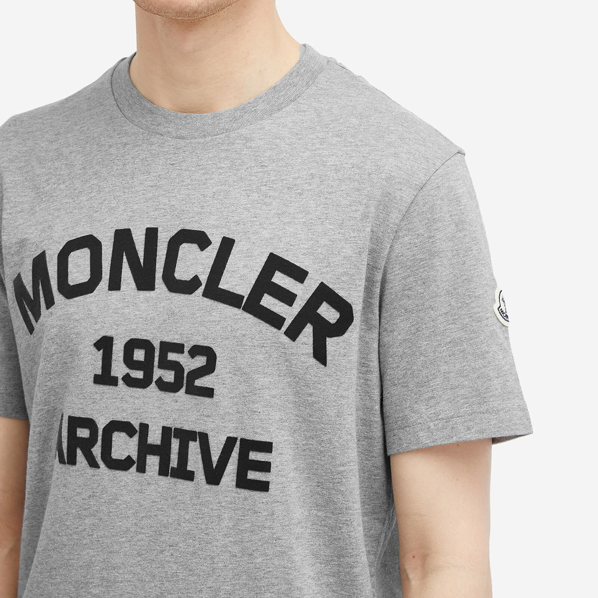 Moncler Men's 1952 Archive T-Shirt in Grey Moncler