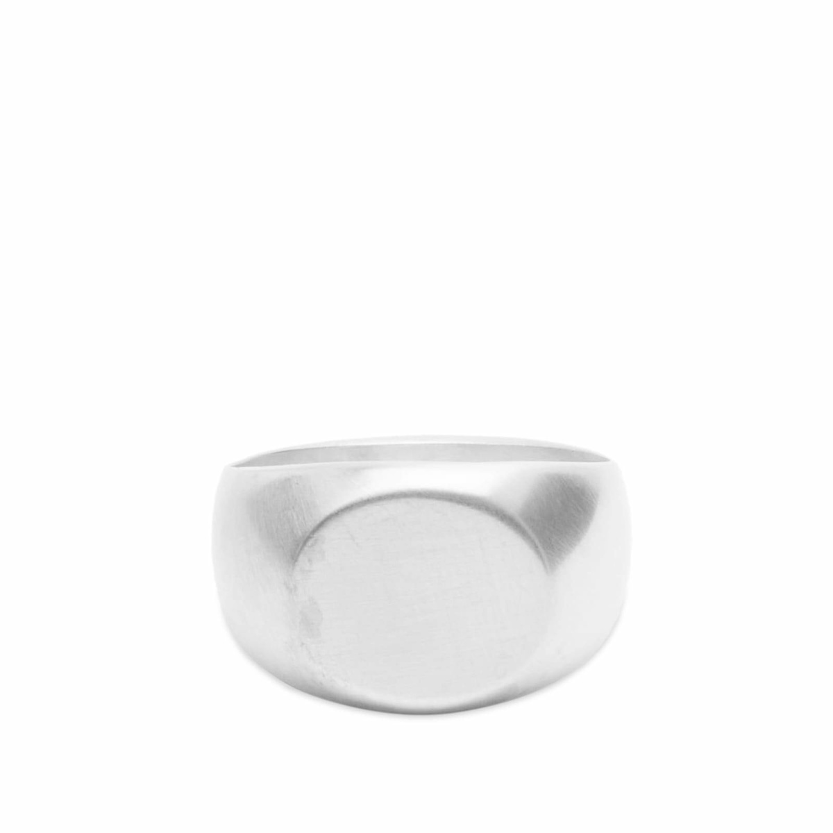 Jil Sander Men's Classic Chevalier Ring in Silver Jil Sander