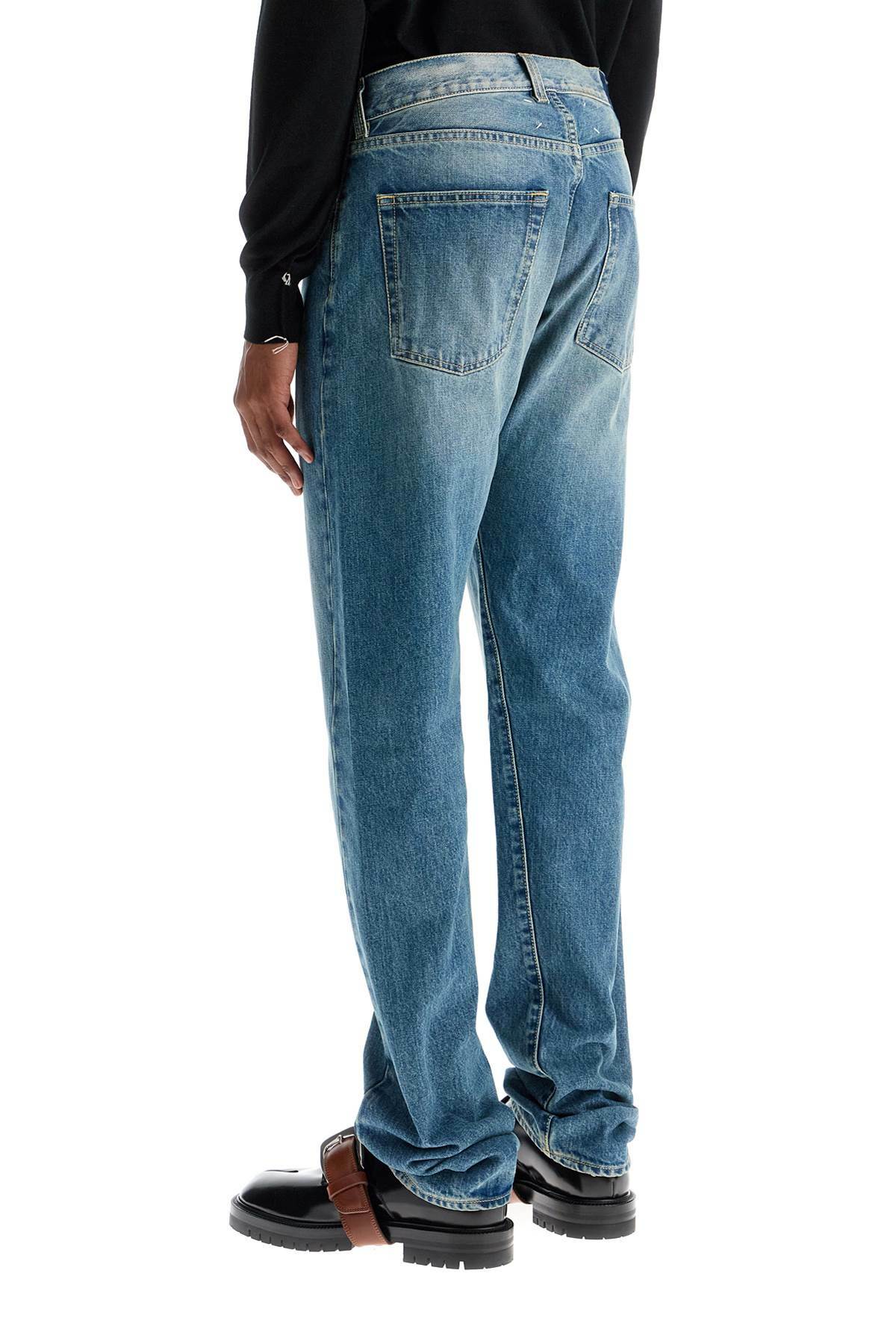 MAISON MARGIELA straight jeans with twisted seams Blue Maison Margiela