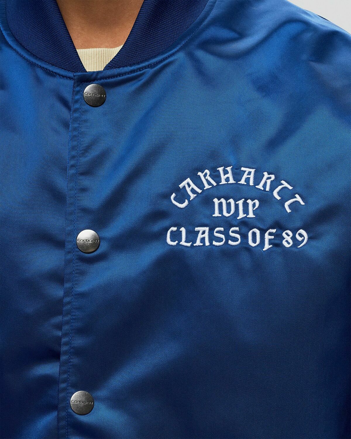 Carhartt Wip Class Of 89 Bomber Jacket White Bomber Jackets