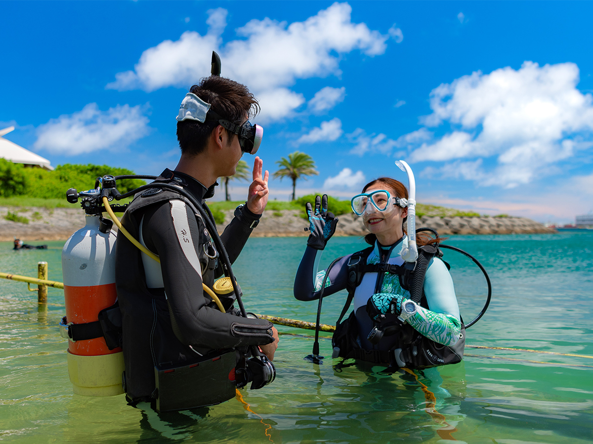 沖縄・那覇】スキューバダイビング午後半日体験プラン☆女性