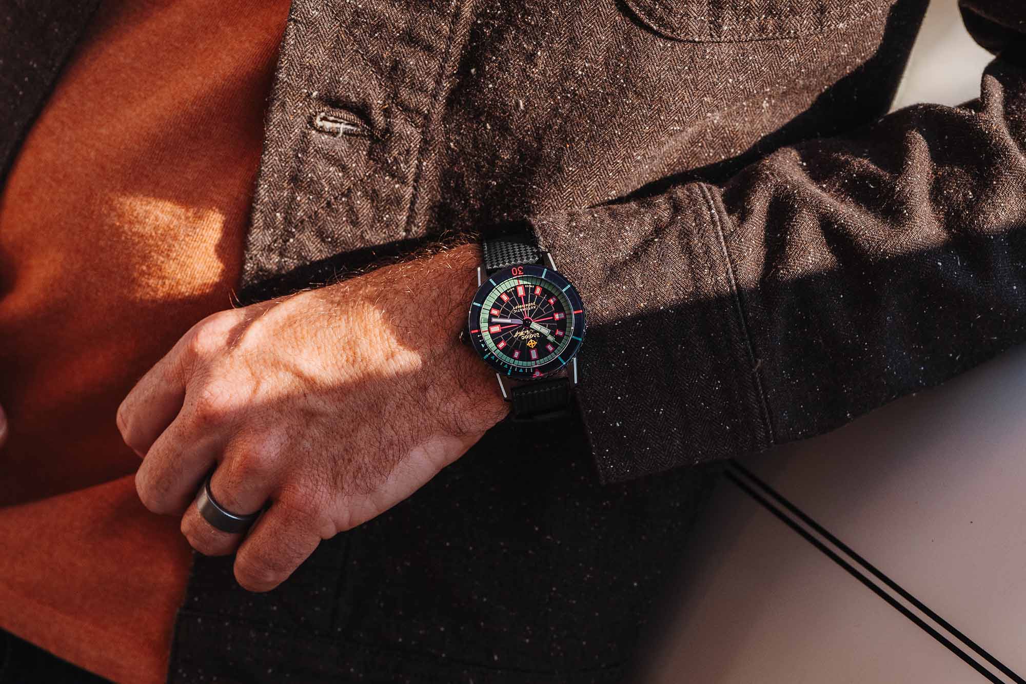 The Zodiac x Worn & Wound Super Sea Wolf Laser Tag Is A Future