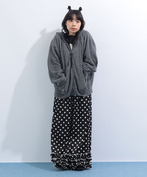 mmts（マミタス）ふわもこ 猫耳 ニット パーカー（トップス パーカー