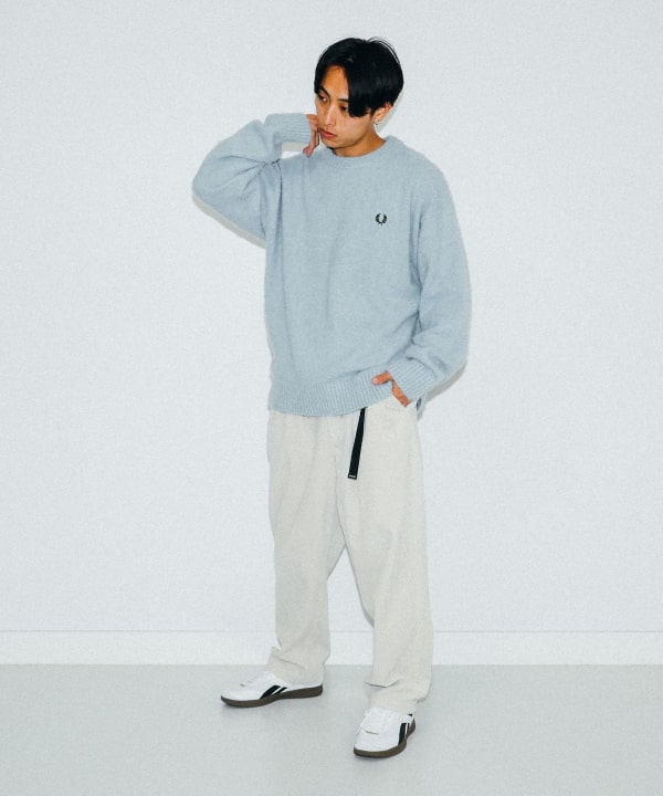 Fred Perry ライトブルー セーター フレッドペリー ニット BEAMS別注