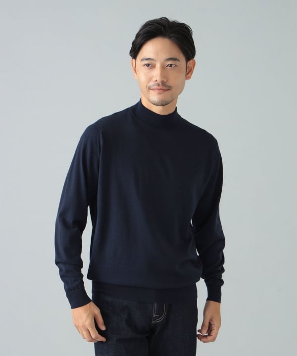 BEAMS F（ビームスF）JOHN SMEDLEY / KILDAY 30ゲージ モックネック