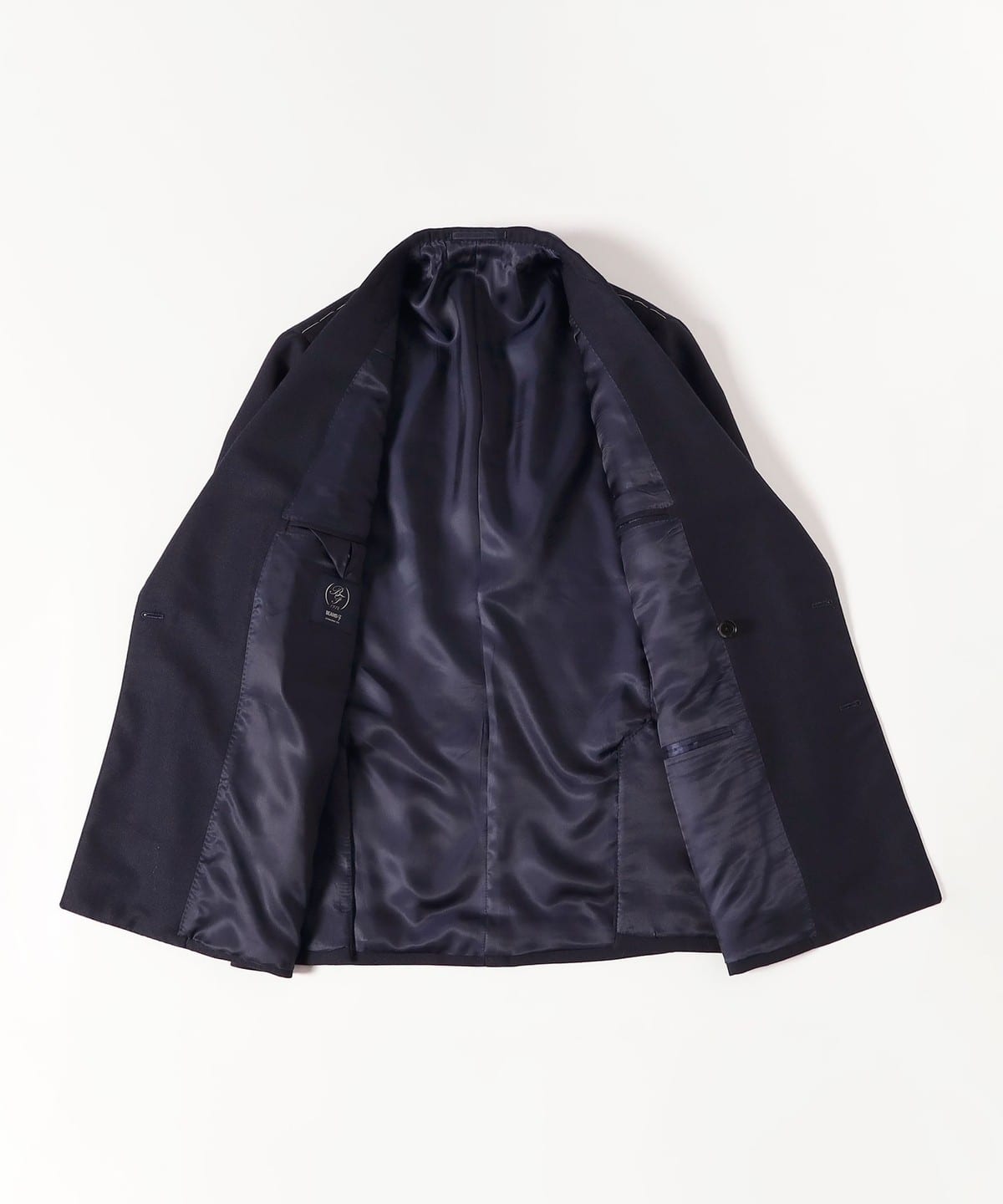 BEAMS F（ビームスF）HANDMADE FOX BROTHERS ウール ネイビー ダブル