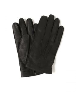 BEAMS F（ビームスF）DENTS / ペッカリーレザー カシミヤライニング