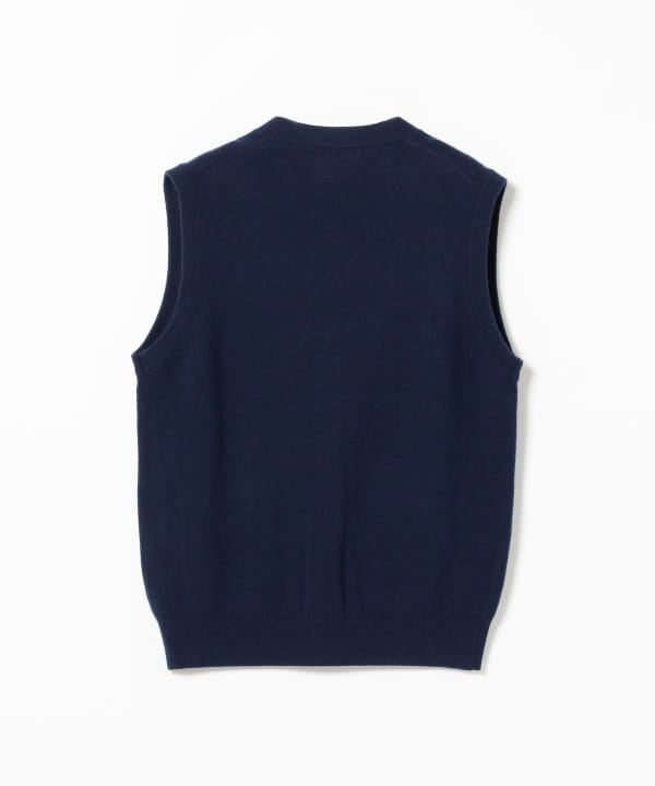 BEAMS PLUS（ビームス プラス）Button Knit Vest Solid（トップス