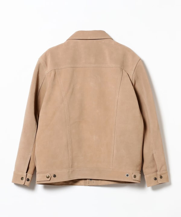 BEAMS PLUS（ビームス プラス）Trucker jacket Suede（ブルゾン レザー