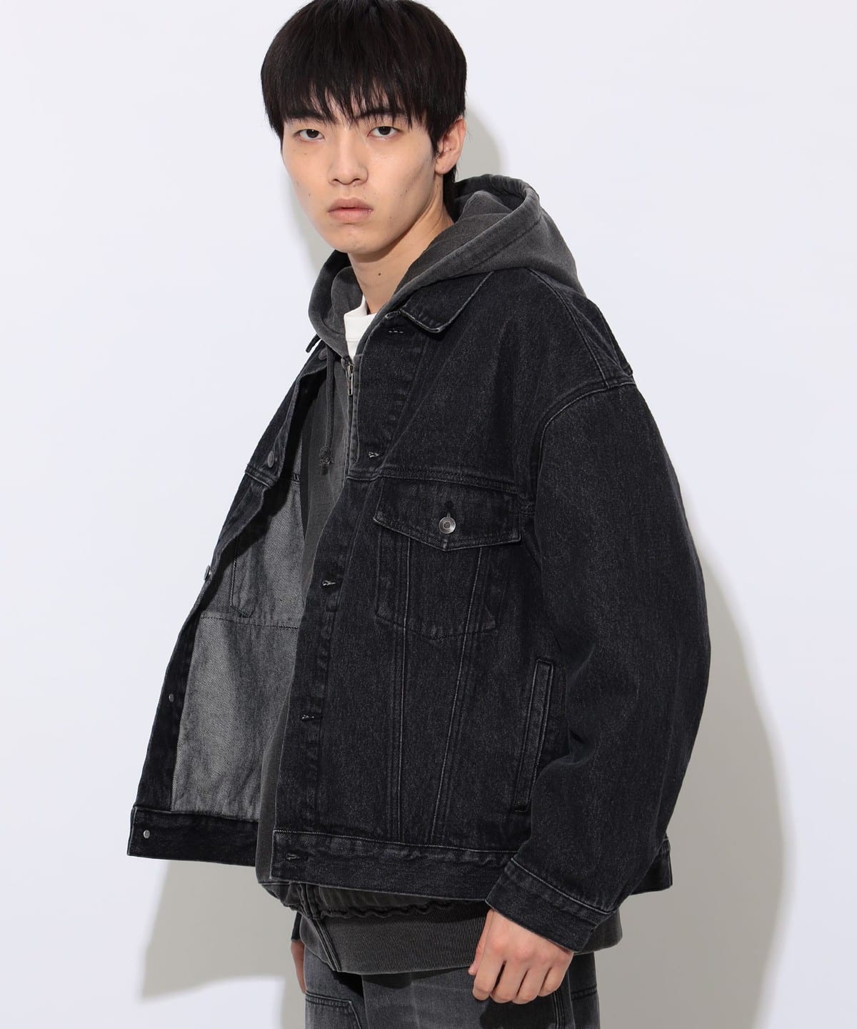 BEAMS HEART（ビームス ハート）GMS ブラック デニム ジャケット