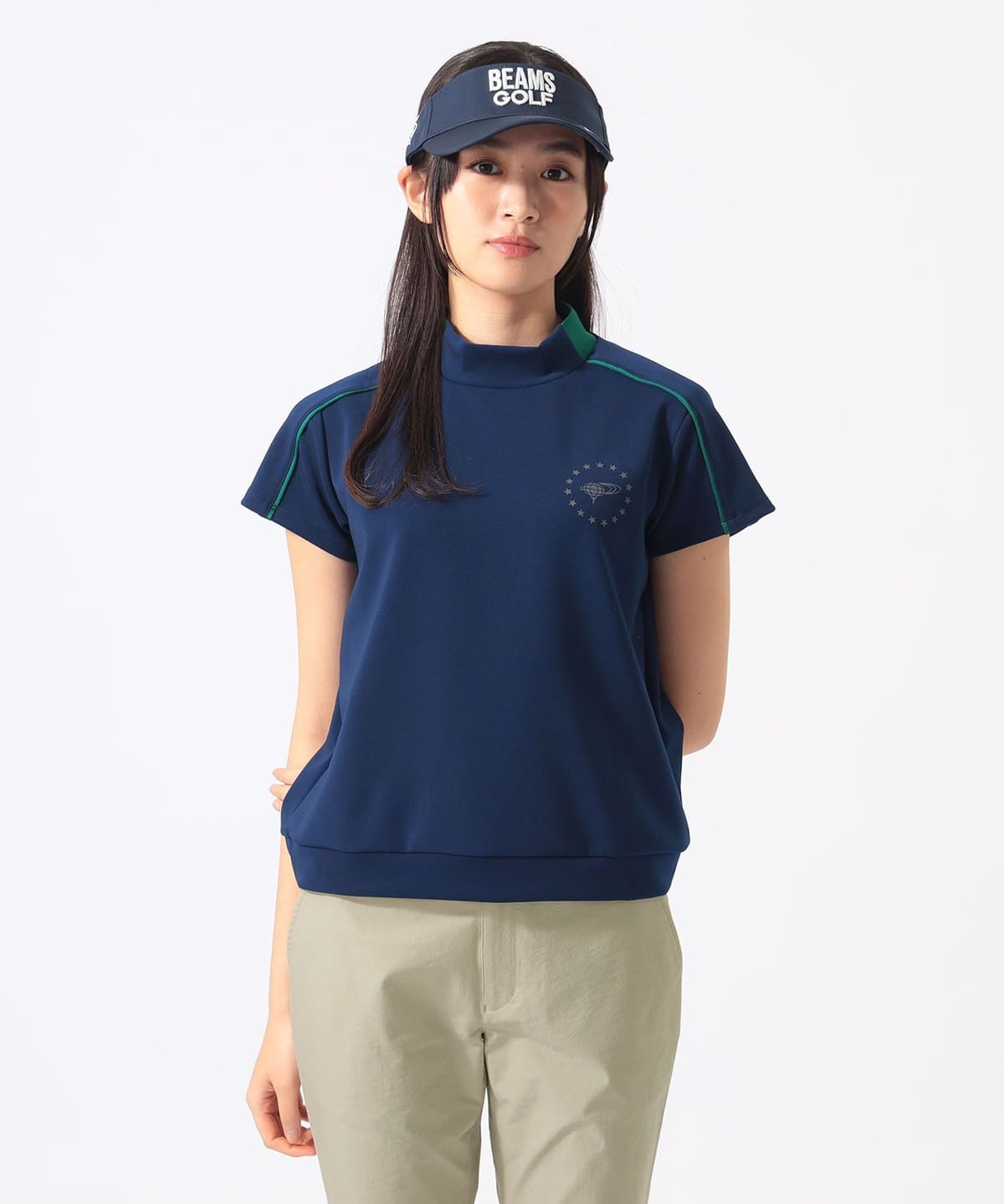 BEAMS GOLF（ビームス ゴルフ）ORANGE LABEL / サッカーシャツ風