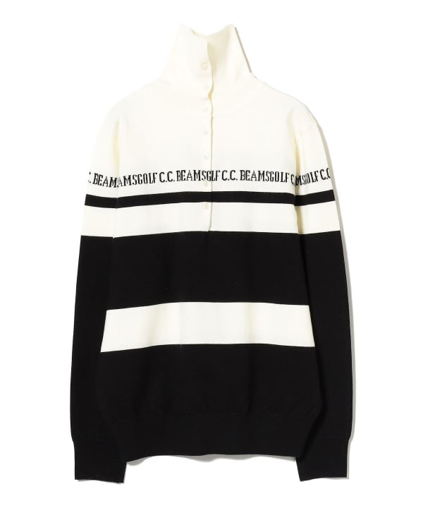 BEAMS GOLF（ビームス ゴルフ）ORANGE LABEL / 2WAY ボーダー ニット