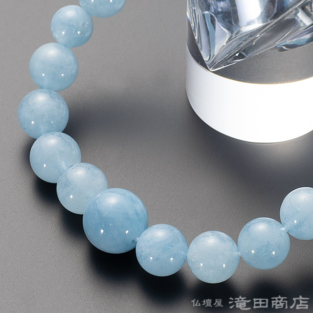 最高峰＊天使の石＊ディープサンタマリアアクアマリン ブレスレット