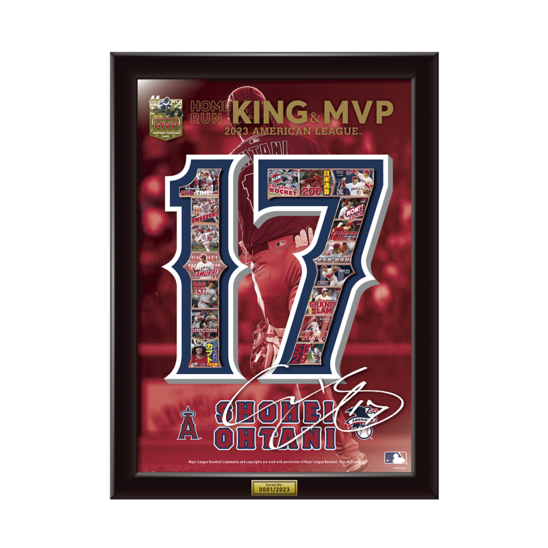 大谷翔平 ホームラン王＆MVP獲得記念 額装ピンズセット 本日より予約
