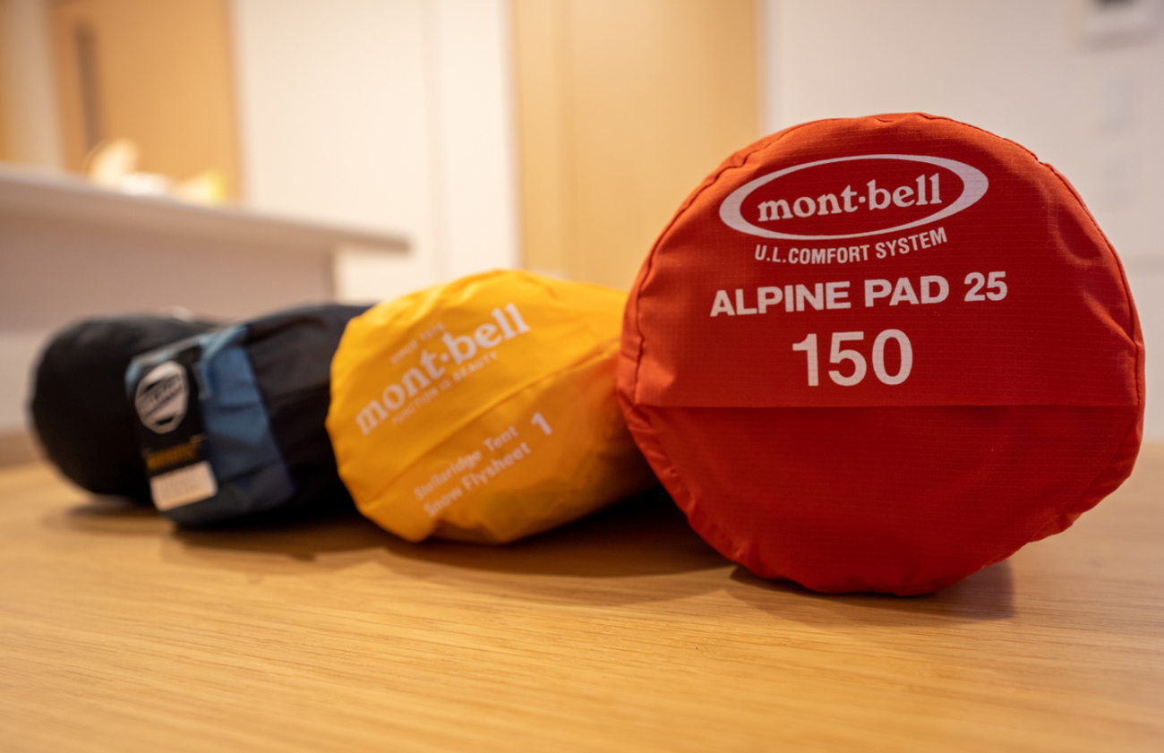 mont-bell アルパインパッド25 120&エクステンションパッド30