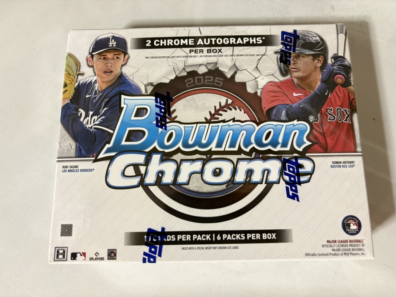 2025 Bowman Chrome Baseball Hobby Box 開封。 - 野球カードと私と。