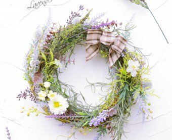 ダリアと椿の紅白しめ縄飾り | iichi 日々の暮らしを心地よくする