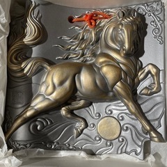 値下げ！！☆未使用☆菊間瓦干支午飾り物置き物 (ぶん☆プロフ必読