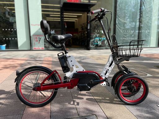 電動アシスト三輪車 カゴ付き 神戸市出品 TOYODA TRIKE CARRY 良好