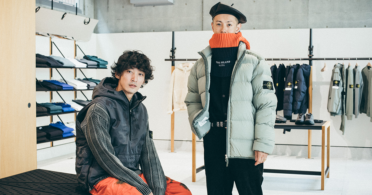 上杉柊平とTEPPEIに聞く、30代のリアルなスタイル、洋服、STONE ISLAND