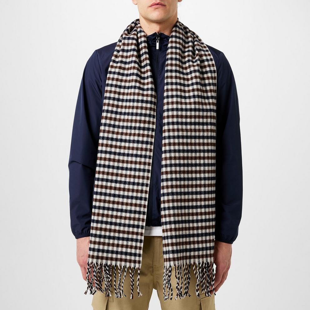 Aquascutum Active Check Knit Scarf | Cruise Fashion