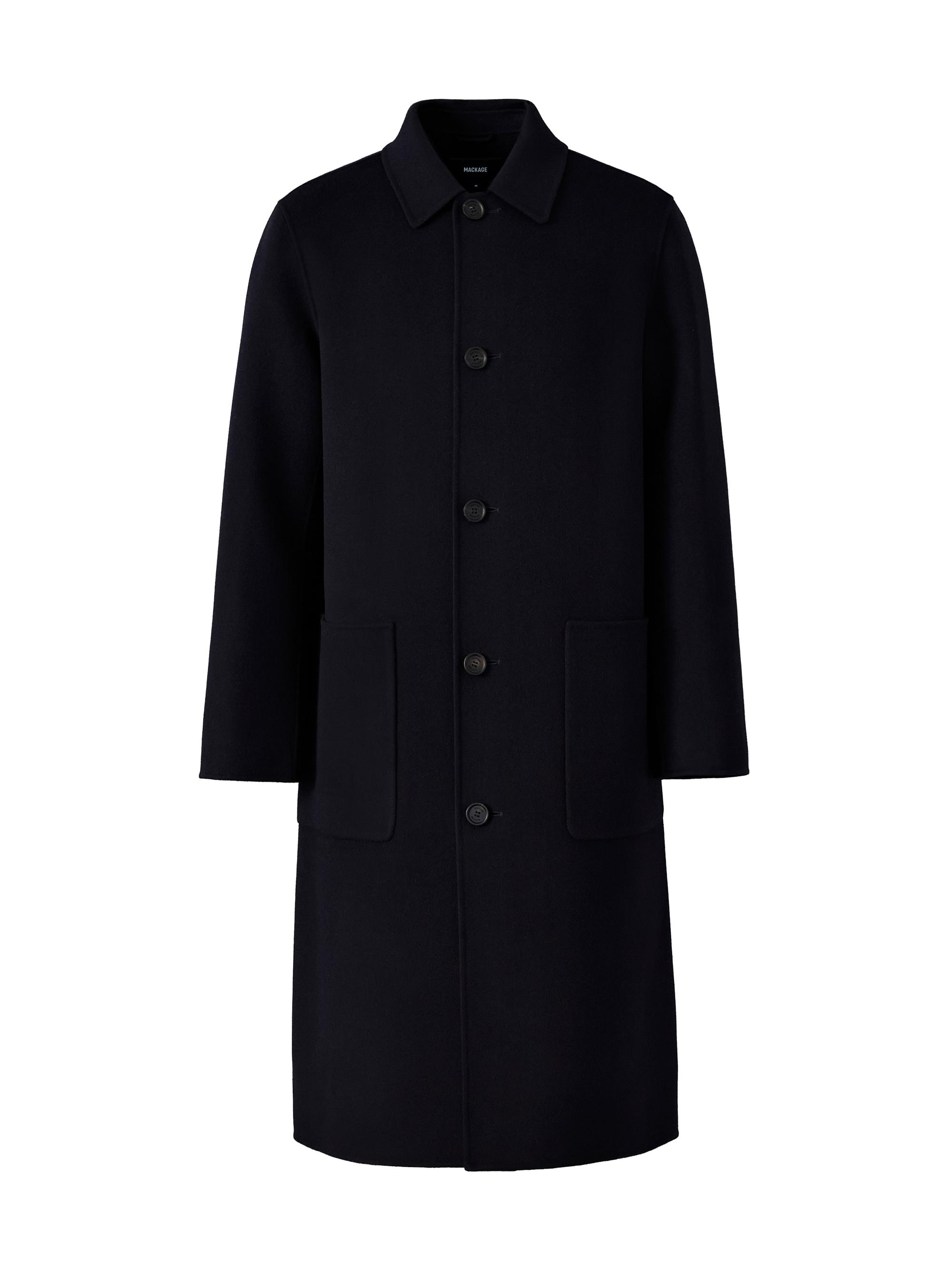 Giorgio Armani Long Wool Zip-Up Jacket | Saks Fifth Avenue