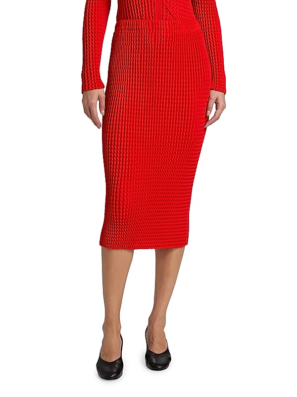 Issey Miyake Spongy Midi-Skirt | Saks Fifth Avenue
