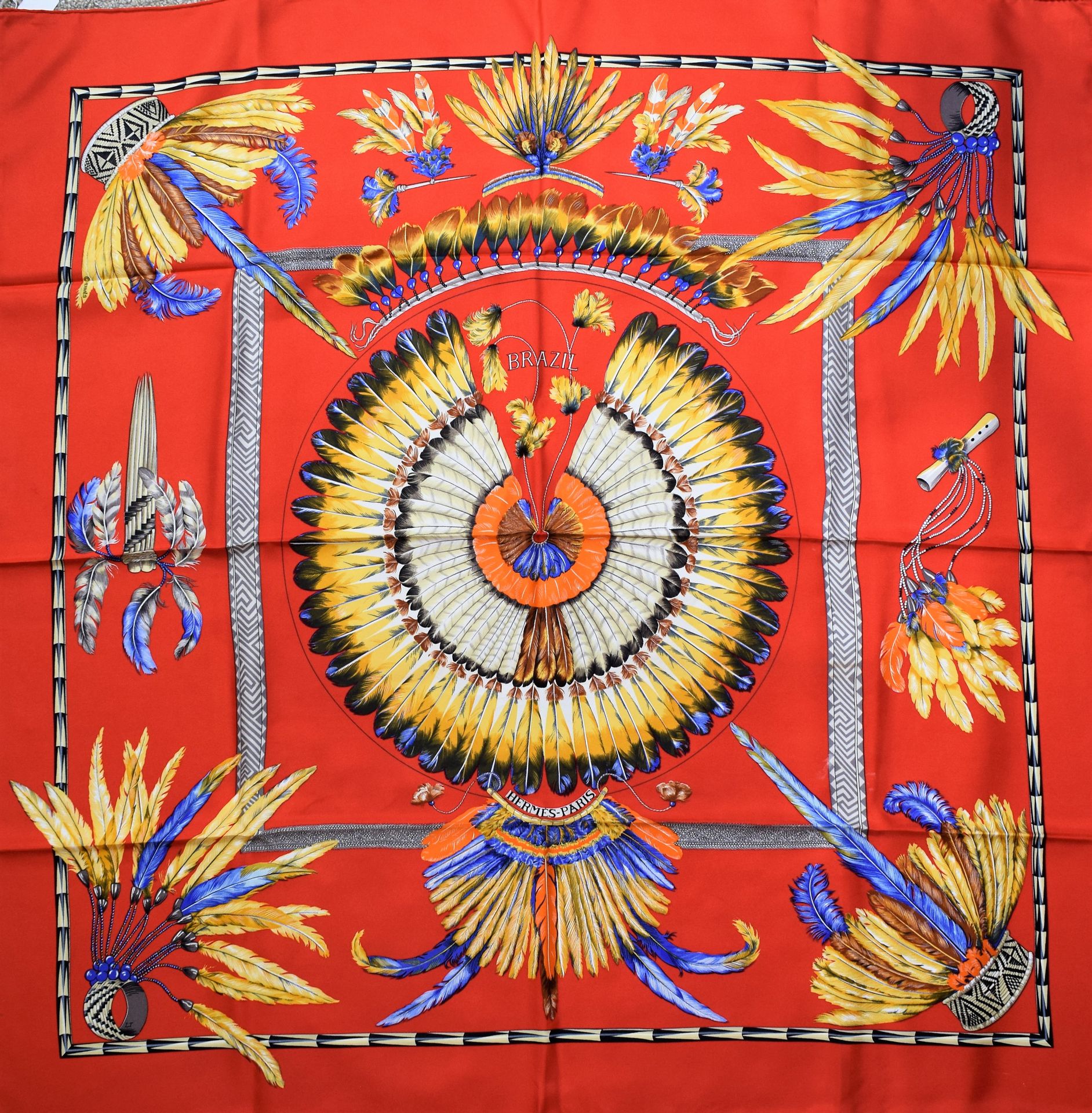 Brazil orange - Hermès Scarf Details | Scarf Sage