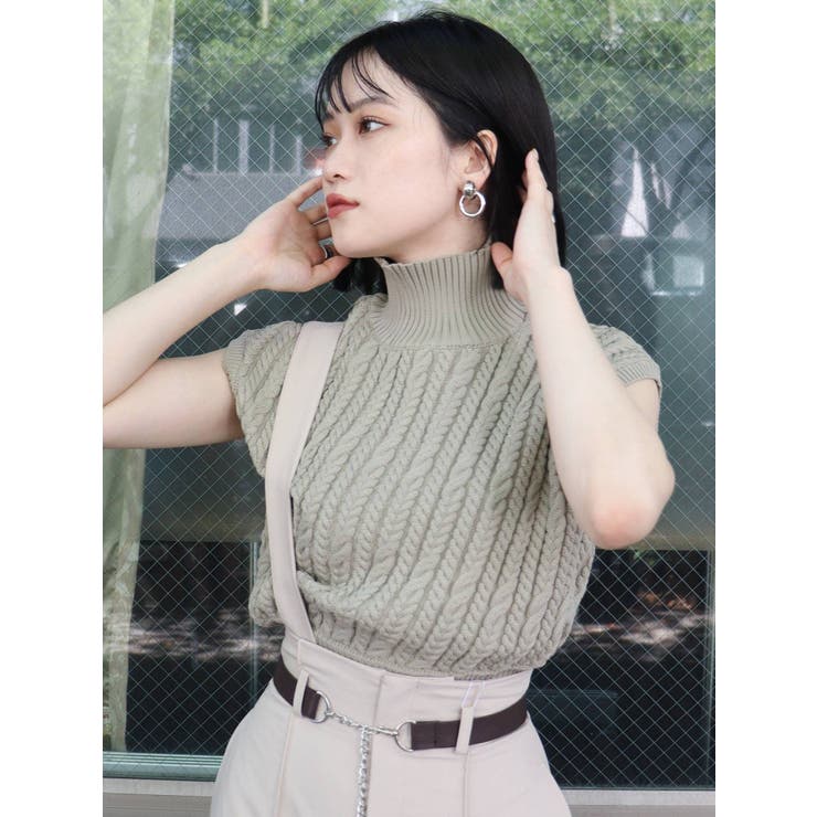 チェーンケーブルニットタンク[品番：MKSW0038757]｜MURUA（ムルーア