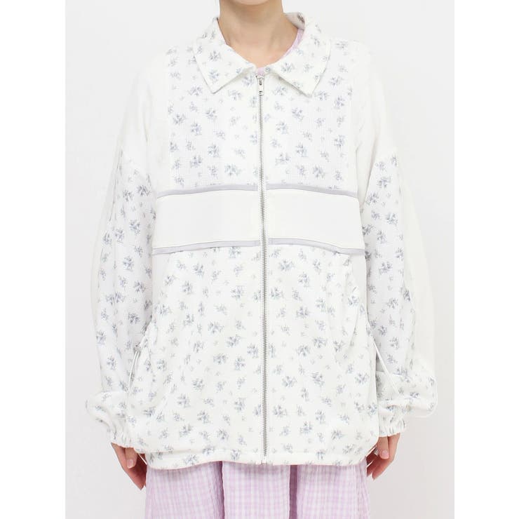 floralコンビトラックジャケット[品番：MKSW0059583]｜merry jenny