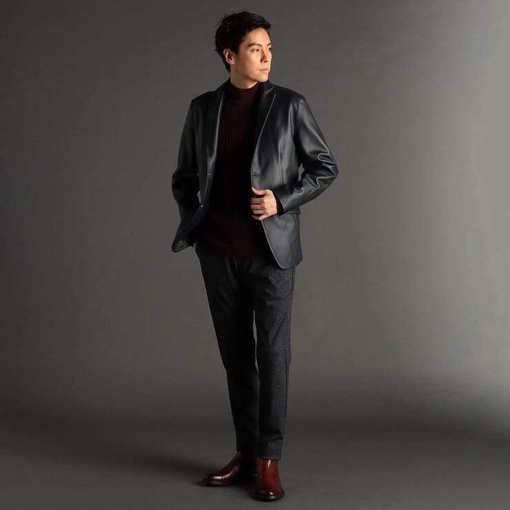 シープレザー テーラードジャケット[品番：NICW0004832]｜NICOLE