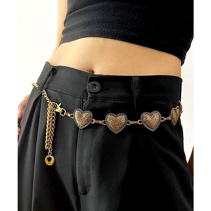 チェーンベルト レディース ベルト[品番：NNNA0003317]｜ninon（ニノン