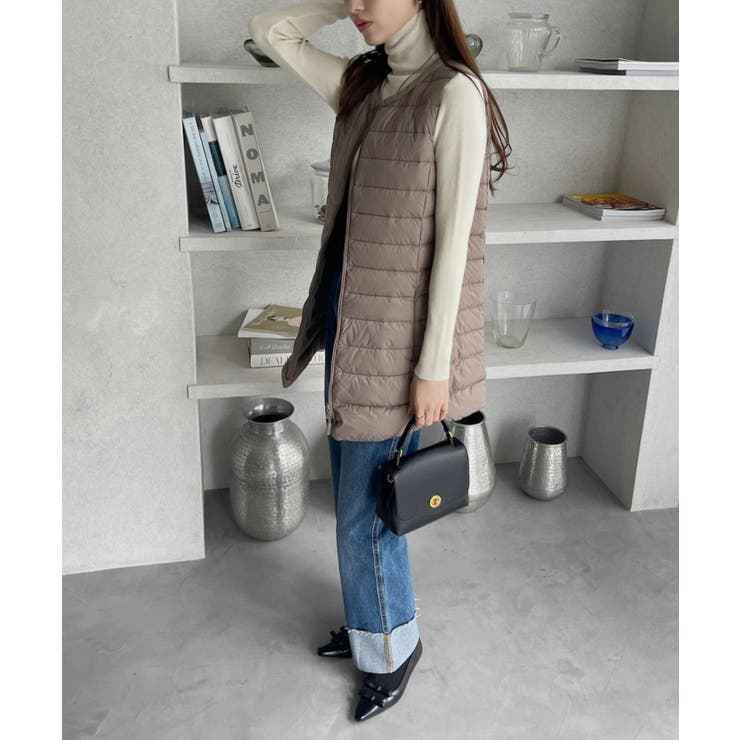 ノースリーブ ダウン ロングベスト[品番：ORGW0008571]｜Ada.（エイダ