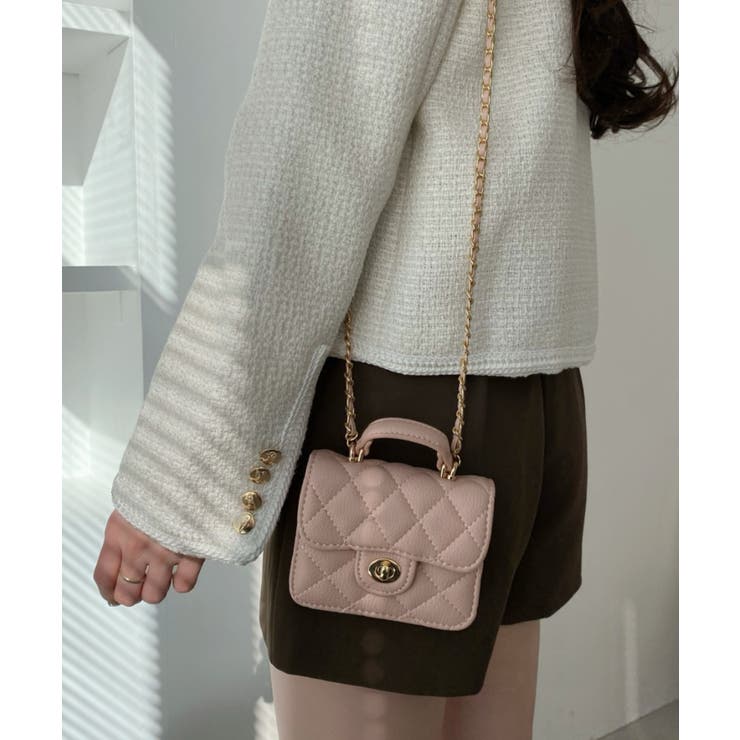 キルティング ミニ ショルダーバッグ[品番：ORGW0008401]｜Ada