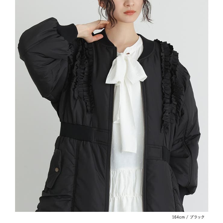 somari imaginationMA-1中綿フリルロングコート [品番：MITW0017805