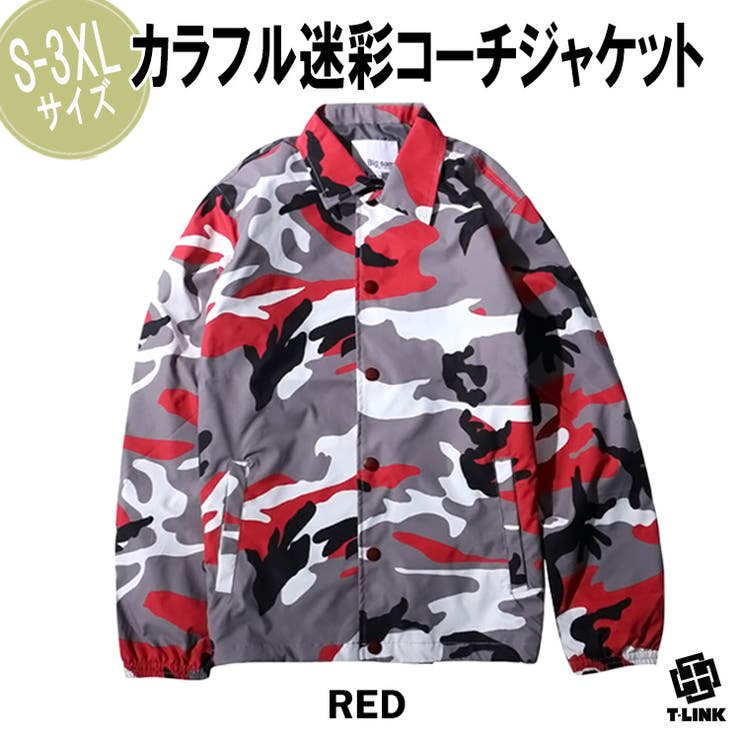 コーチジャケット 迷彩 バイク[品番：TLKM0001613]｜T-LINK（ティー