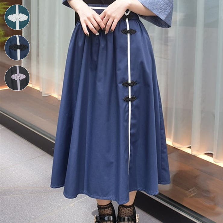 オリエンタルチャイナスカート[品番：IGAW0005014]｜axes femme