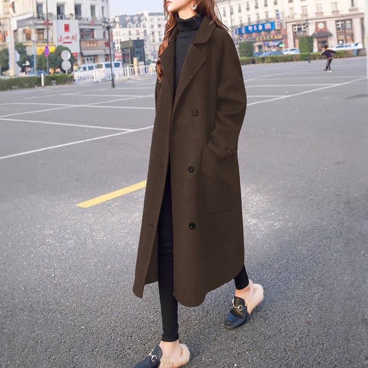 ロングチェスターコート レディース アウター[品番：AMSW1777330