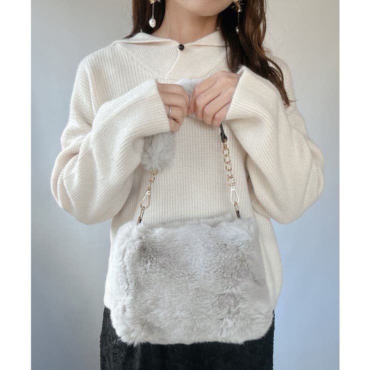 ファーバッグ チェーンショルダーバッグ[品番：AGCW0005268]｜SUNSHINE