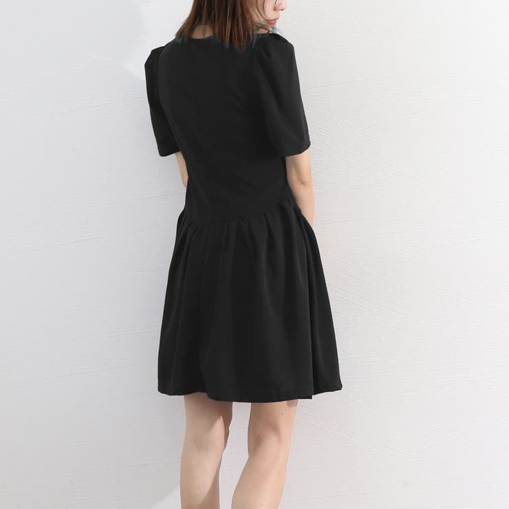 ミニワンピース レディース 夏服半袖韓国[品番：AGCW0004340