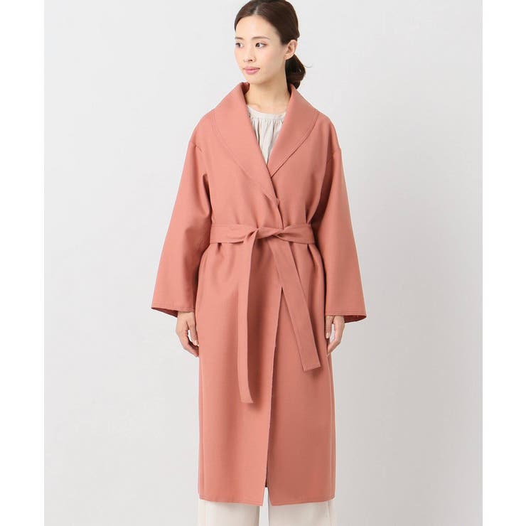 NOBLE＞Wショールカラーガウンコート◇[品番：BYCW0003206]｜B.C STOCK