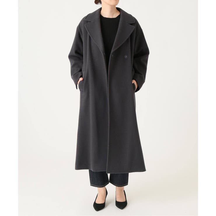 SLOBE IENA スローブイエナ】SUPER100ビックラペルコート◇[品番