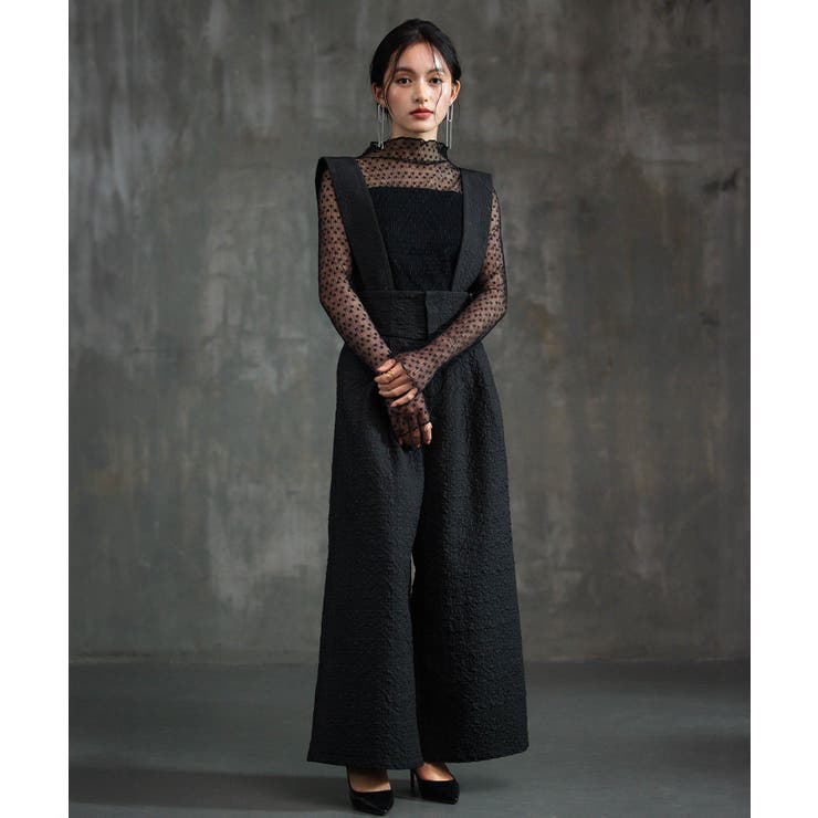 アンサンブル セットアップ サロペット シアートップス[品番