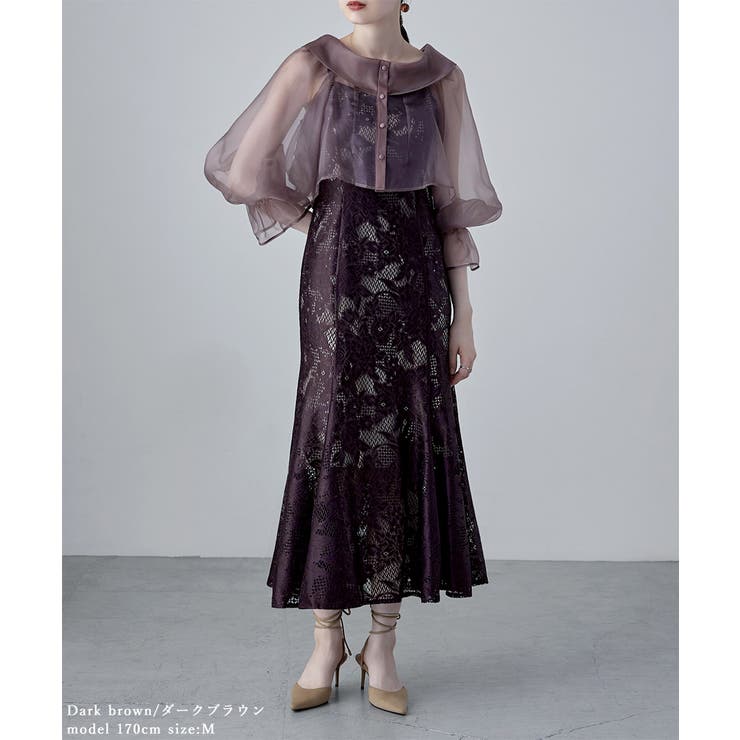 etoll エトル シアーブラウス&マーメイドキャミソール[品番