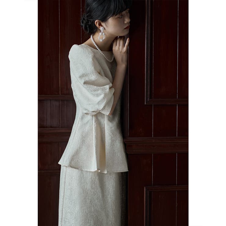 etoll エトル フラワージャガードセットアップドレス[品番