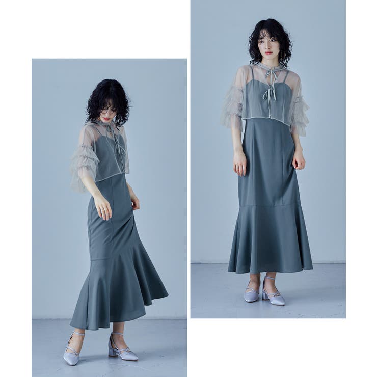 niana ニアナ リボンチュールボレロセットドレス[品番：FT000009329